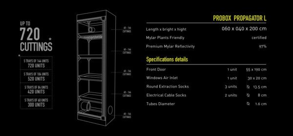 Garden HighPro ProBox Propagator Grow Tent/Propagation Tent